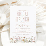 Convite Boho Wildflower Bridal BrunChá de panela<br><div class="desc">O Minimalista Wildflower Boho Elegante e moderno Script Bridal Brunch - Chá de panela para o outono,  inverno,  Primavera ou Verão - inclui uma bela e elegante tipografia de escrita para a Noiva especial Ser pré - Casamento.</div>