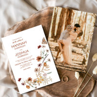 Boho Wildflower Butterfly Foto Garden Casamento