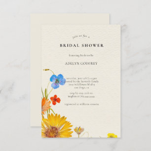 Convite Boho Wildflower Chá de panela