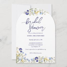 Convite Boho Wildflower Elegant Chá de panela
