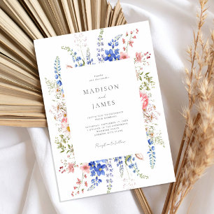Convite Boho Wildflower Minimalist