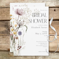 Boho Wildflower Modern Floral Chá de panela