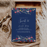 Convite Boho Wildflower Sweet 16 Festa de aniversário<br><div class="desc">Este doce convite de aniversário de flor silvestre boho 16 é perfeito para um aniversário moderno. O design apresenta uma variedade multicolorido de flores silvestres cor-de-rosa,  pinceladas,  roxas,  amarelas,  brancas,  violetas,  vermelhas e burgundy.</div>