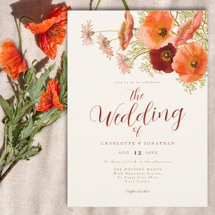 Convite Boho Wildflower Wedding