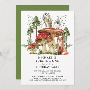 Convite Boi Primeiro Aniversário da Floresta Encantada