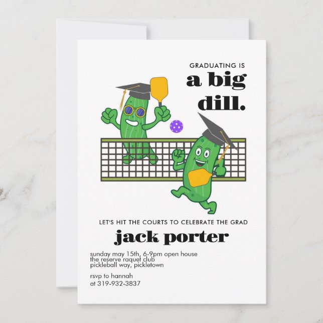 Convite Bola Aberta de Coleta de Festa de formatura de Pic (Frente)