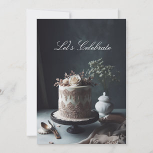 Convite BOLA ANIVERSÁRIA DO ornamentado LACE