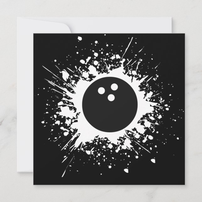 Convite bola de boliche (Frente)