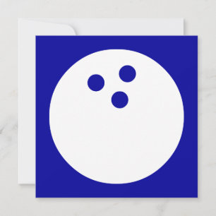 Convite bola de boliche: cor personalizável