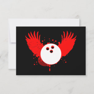 Convite bola de boliche hi-fi