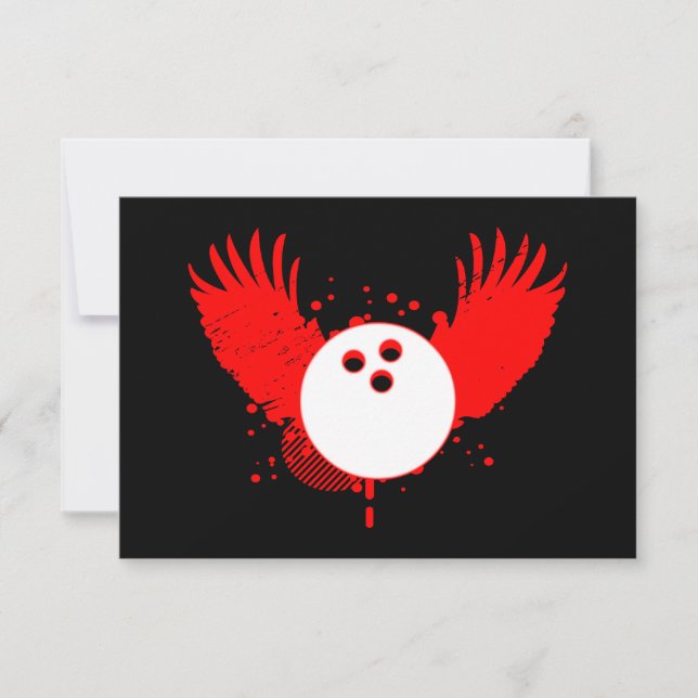 Convite bola de boliche hi-fi (Frente)