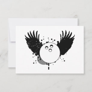 Convite bola de boliche hi-fi