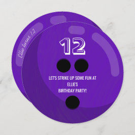 Convite Bola de boliche | Parte Aniversário de criança | R