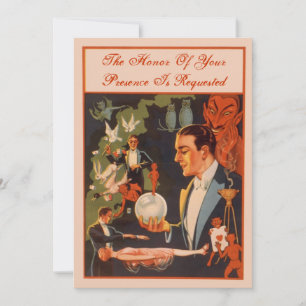 Convite Bola de Cristal de Vidente Mágico Festa