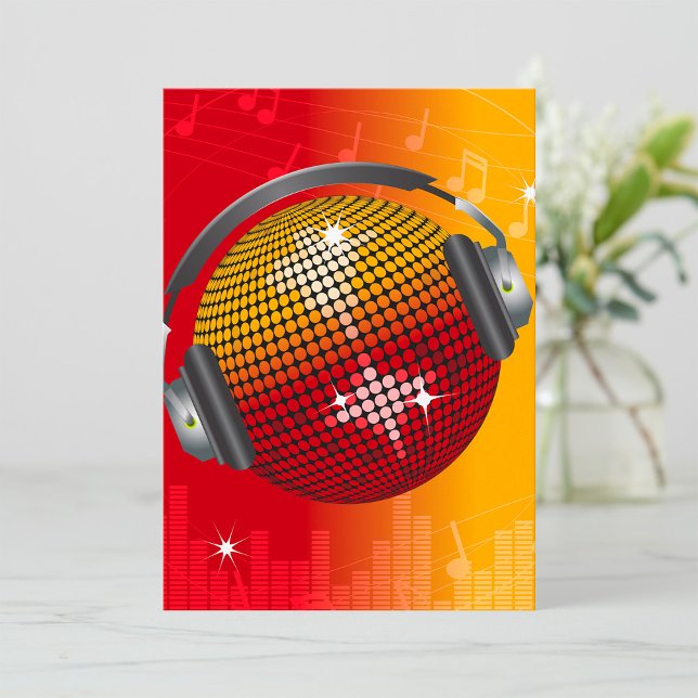 Convite Bola de Disco com Espontamento (Criador carregado)