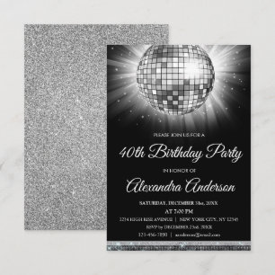 Convite Bola de Disco do Partido aniversário de 40 anos d