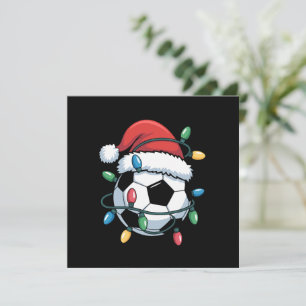 Convite Bola de Futebol do Papai Noel Esportes Natal Jogad