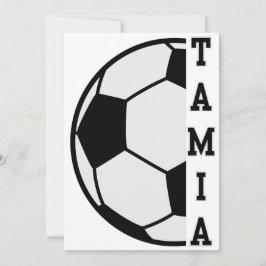 Convite Bola de Futebol Personalizada com Nome Esportivo I