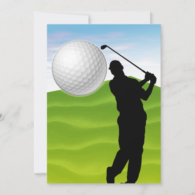 Convite Bola de Golfe chegando em você (Frente)