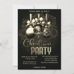 Convite Bola de Natal, Fogos de Artifício Empresa Black Ch