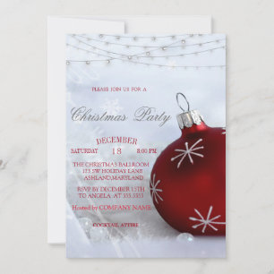 Convite Bola de Natal Vermelha, Companhia de Luzes de Nata