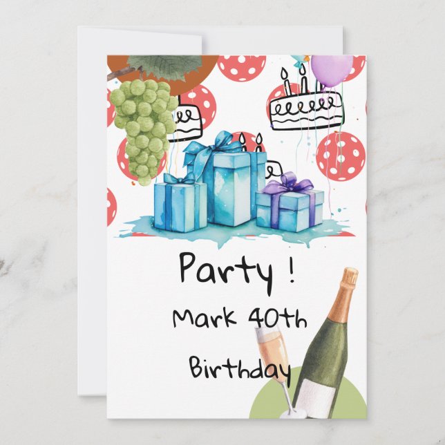 Convite Bola de seleção tematizada para festa de aniversár (Frente)