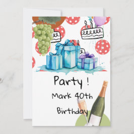 Convite Bola de seleção tematizada para festa de aniversár