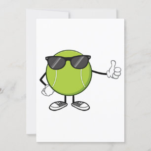 Convite Bola de tênis ensolarada