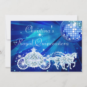 Convite Bola do disco, princesa Treinamento & cavalos