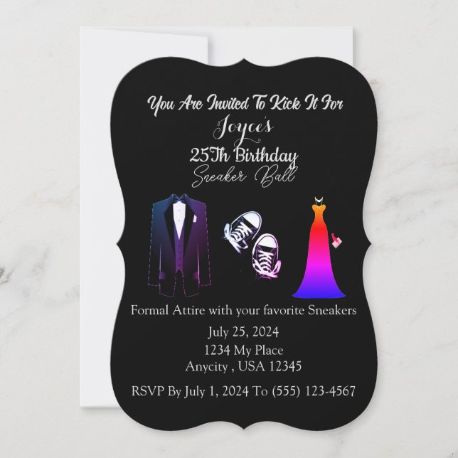 Convite Bola do Sneaker (Frente)