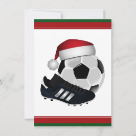 Convite Bola e Calçado de Futebol de Natal