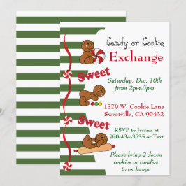 Convite Bolachas de Gingerbread ou Candy Exchange