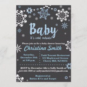 Convite Bolas de inverno para Menino