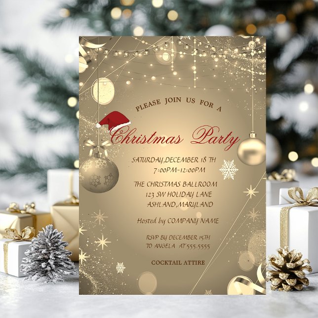 Convite Bolas de Natal Confetes Empresa de Natal  (Criador carregado)