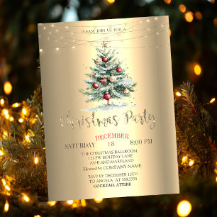 Convite Bolas de Natal da Árvore de Natal, Empresa de Nata