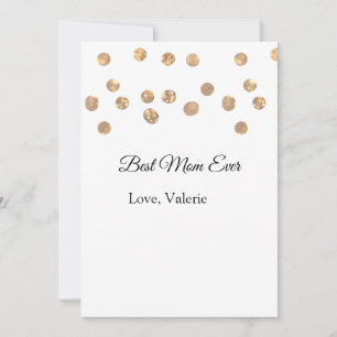 Convite Bolas de ouro brilham melhor mãe que nunca adicion