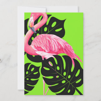 Convite Bold Flamingo