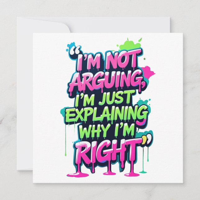 Convite Bold Funny Cote Neon Grafite (Frente)