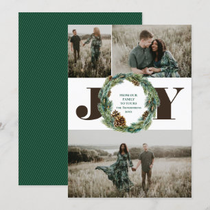 Convite Boletim Plana De Férias De Natal Acorn Wreath 3