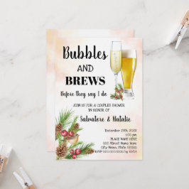 Convite Bolha de Natal e Chá de Casais