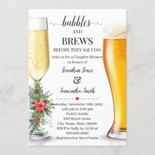 Convite Bolhas e brechas antes que eu faça o chá de Natal