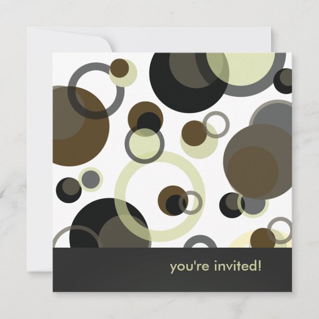 Convite Bolhas para Festa de aniversário (Frente)