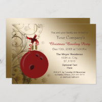 boliche de férias da empresa com ouro vermelho Con