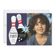 Boliche moderna, Festa de aniversário azul e verme