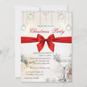 Convite Bolinhas de Natal,Arco de Vidro Natal Corporativo