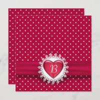 Bolinhas e Coração Vermelho