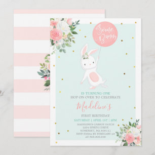 Convite Bolny Birthday Convoca Um Aniversário Coelhinho