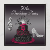 Bolo da diva do disco do aniversário de 30 anos e