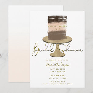 Convite Bolo de 3 Andares Moderno Churrasco Elegante para 