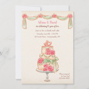 Convite Bolo de aniversário